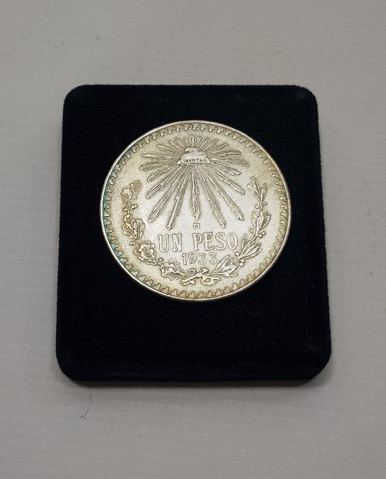 1933 MEKSİKA GÜMÜŞ 1 PESO 