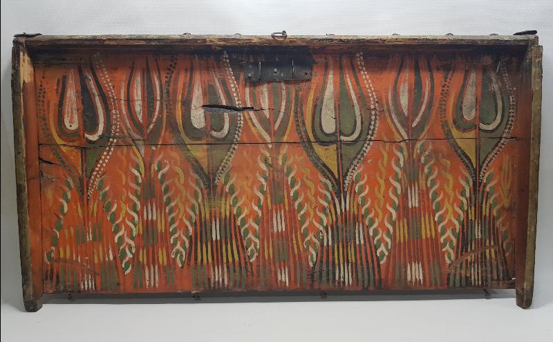 OSMANLI DÖNEMİ KÖK BOYA RESİMLİ SANDIK KAPAĞI