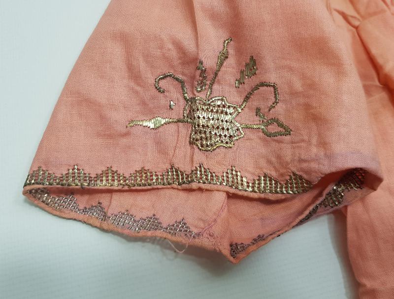 OSMANLI DÖNEMİ LEVANTEN İŞİ GÜMÜŞ SIRMA İŞLEMELİ GECELİK