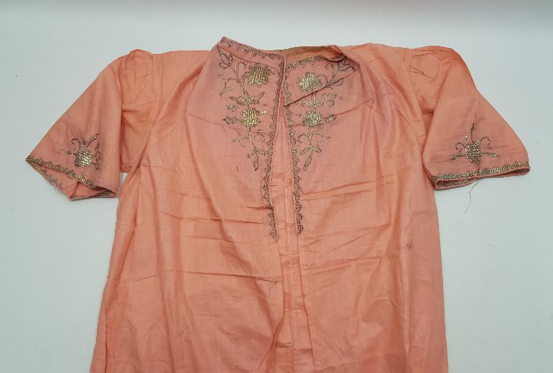 OSMANLI DÖNEMİ LEVANTEN İŞİ GÜMÜŞ SIRMA İŞLEMELİ GECELİK