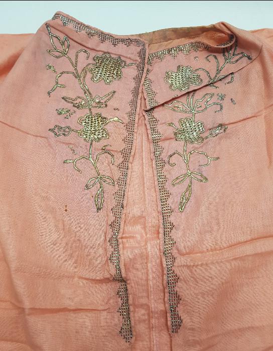 OSMANLI DÖNEMİ LEVANTEN İŞİ GÜMÜŞ SIRMA İŞLEMELİ GECELİK