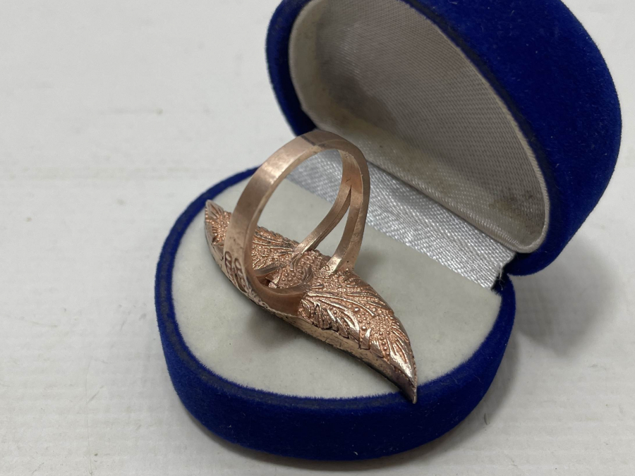 ELMAS TAŞLI BÜYÜK BOY MEKİK YÜZÜK