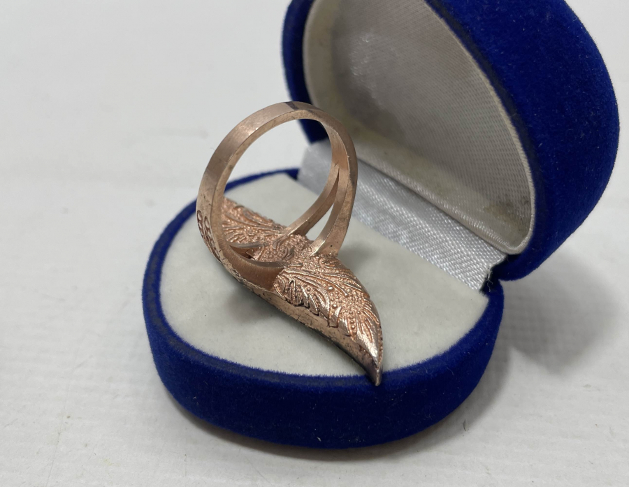 ELMAS TAŞLI BÜYÜK BOY MEKİK YÜZÜK