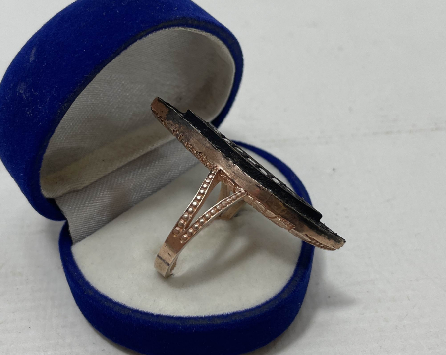 ELMAS TAŞLI BÜYÜK BOY MEKİK YÜZÜK