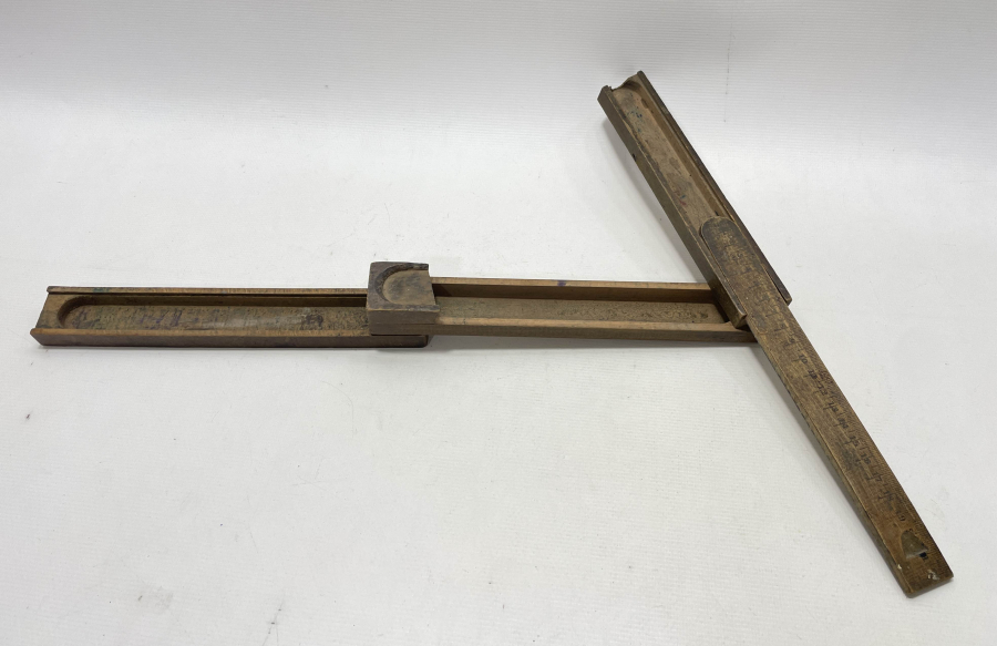 EĞİTİM TARİHİ - EL YAPIMI NADİR ANTİKA CETVELLİ KALEMLİK