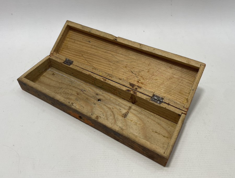 OSMANLI DÖNEMİ AT GÖRSELLİ NADİR AHŞAP USTURA KUTUSU