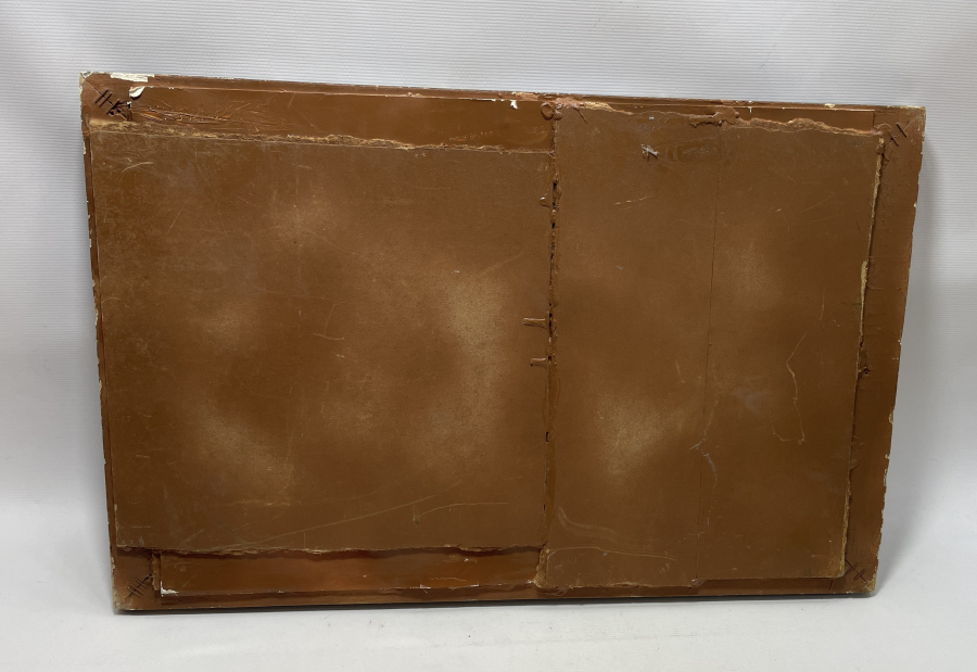 ÜZERİ OSMANLICA YAZILI BÜYÜK BOY EL İŞİ PANO