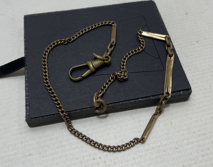 ALTIN KAPLAMA ANTİKA CEP SAATİ KÖSTEĞİ