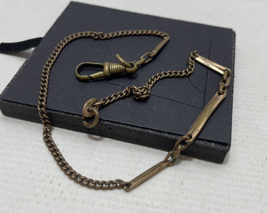 ALTIN KAPLAMA ANTİKA CEP SAATİ KÖSTEĞİ