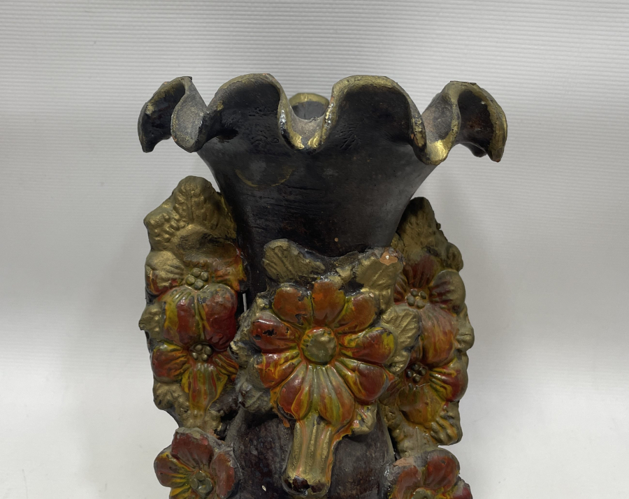 CUMHURİYET BAŞLARI NADİR FORMDA BÜYÜK BOY ÇANAKKALE İŞİ VAZO