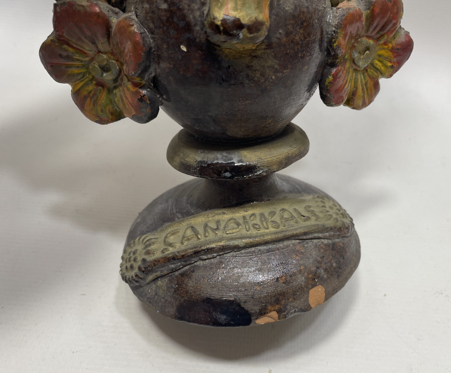 CUMHURİYET BAŞLARI NADİR FORMDA BÜYÜK BOY ÇANAKKALE İŞİ VAZO