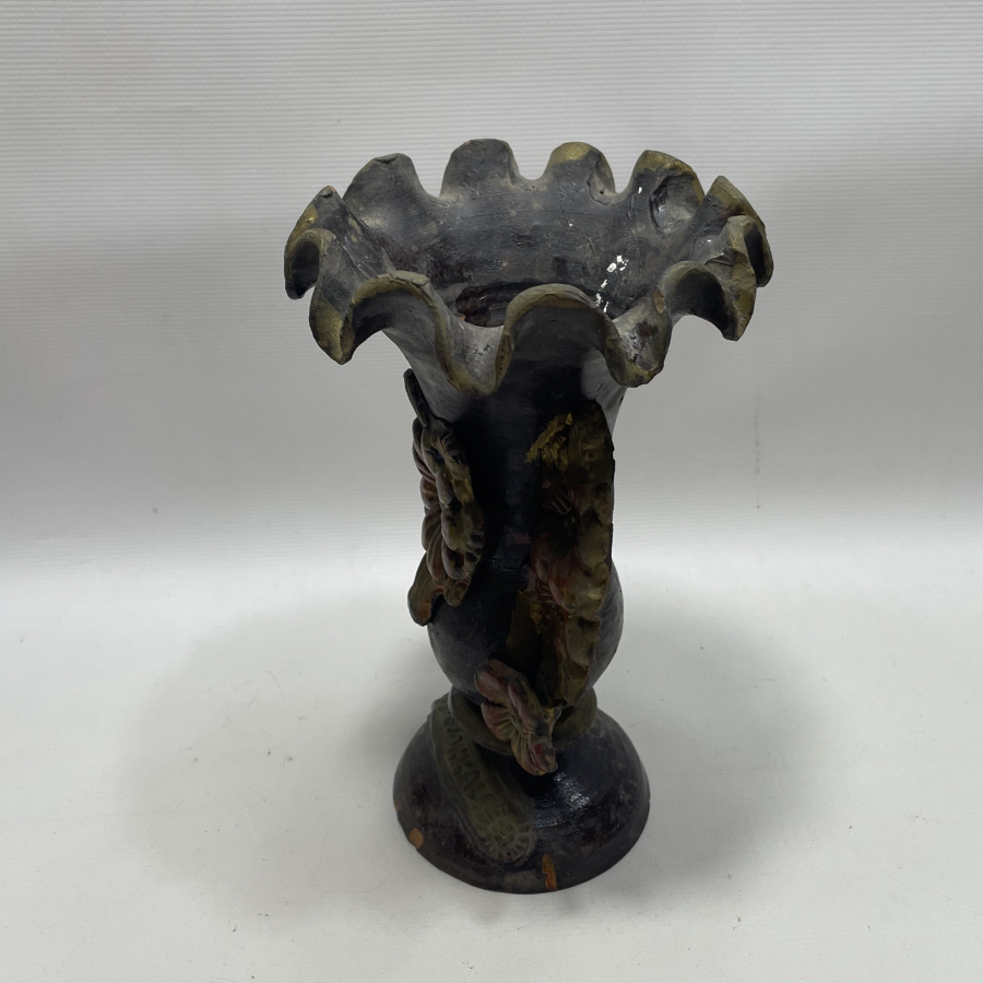 CUMHURİYET BAŞLARI NADİR FORMDA BÜYÜK BOY ÇANAKKALE İŞİ VAZO