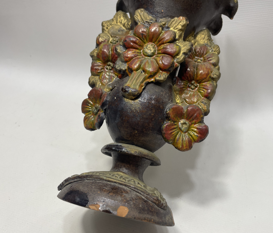 CUMHURİYET BAŞLARI NADİR FORMDA BÜYÜK BOY ÇANAKKALE İŞİ VAZO