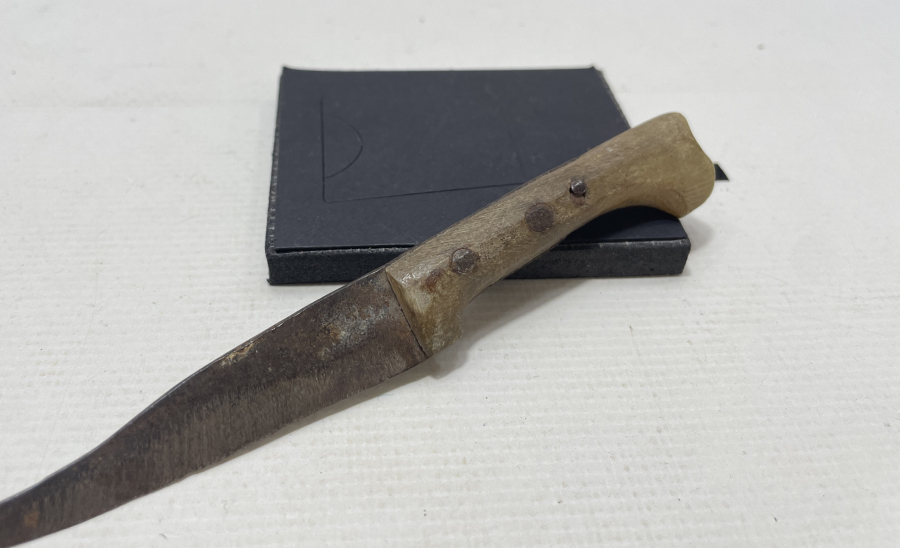 OSMANLI DÖNEMİ BOYNUZ SAPLI ÇERKES İŞİ DOĞDULUK KAMASI