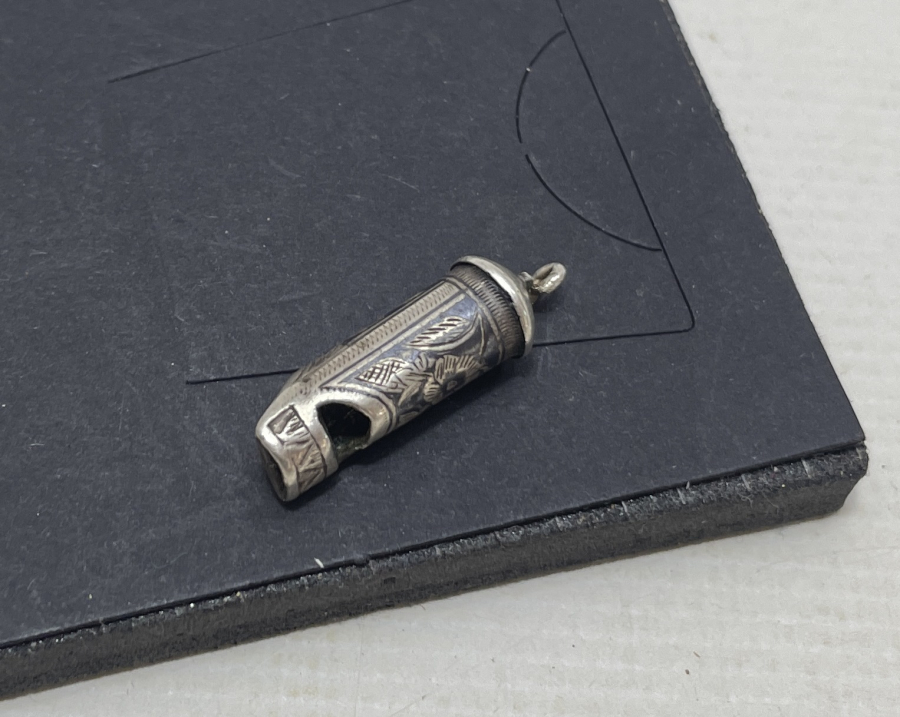 OSMANLI DÖNEMİ ÇOK NADİR SAVATLI GÜMÜŞ DÜDÜK