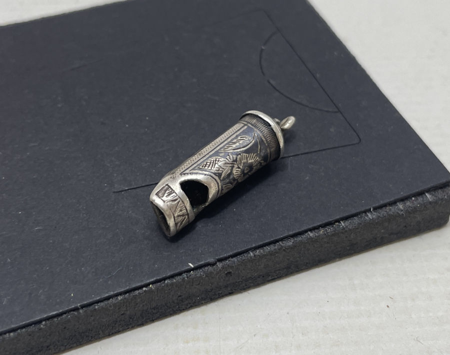 OSMANLI DÖNEMİ ÇOK NADİR SAVATLI GÜMÜŞ DÜDÜK