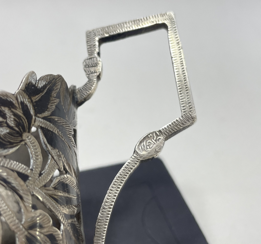 OSMANLI DÖNEMİ USTA DAMGALI SAVATLI VAN İŞİ BARDAK ZARFI