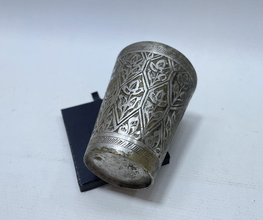 OSMANLI DÖNEMİ ÜZERİ MEDİNE-İ MÜNEVVERE YAZILI HAC HATIRASI BARDAK