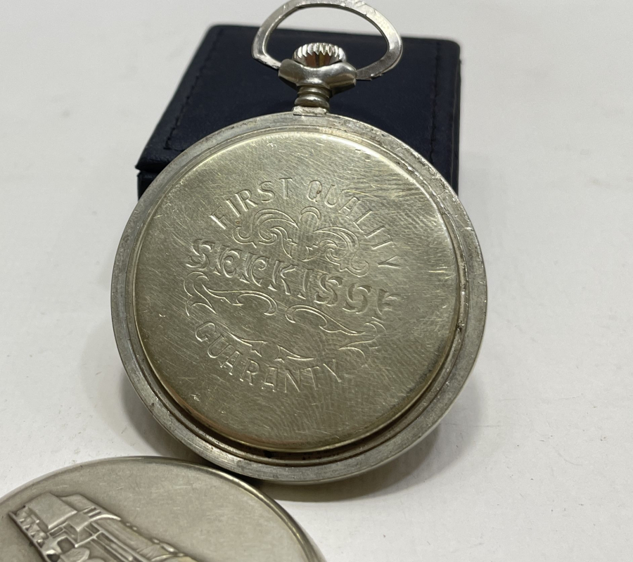 TEPEDEN KURMALI ANTİKA SERKİSOF CEP SAATİ