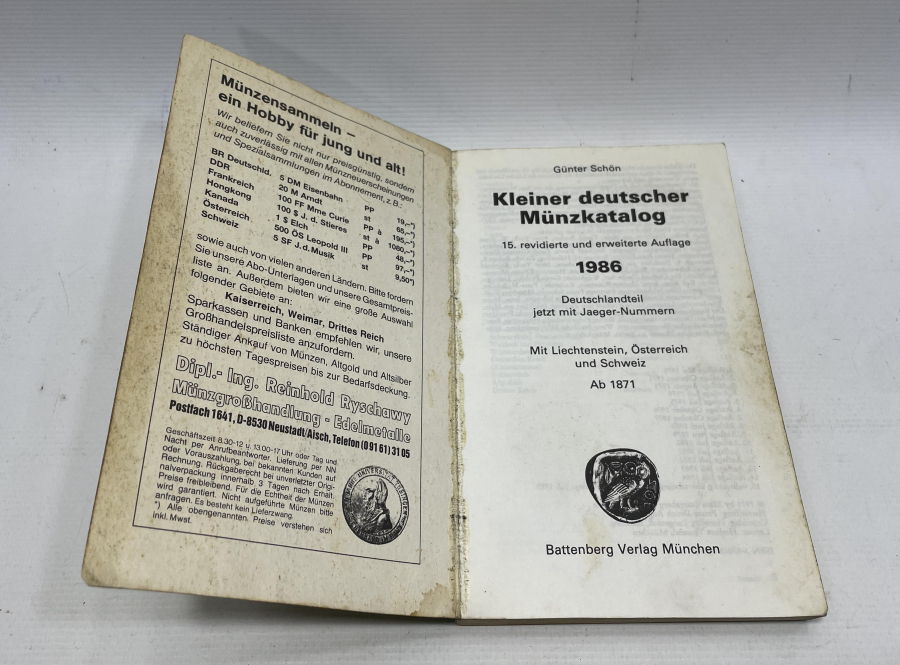 1986 TARİHLİ ALMAN PARA KATALOĞU