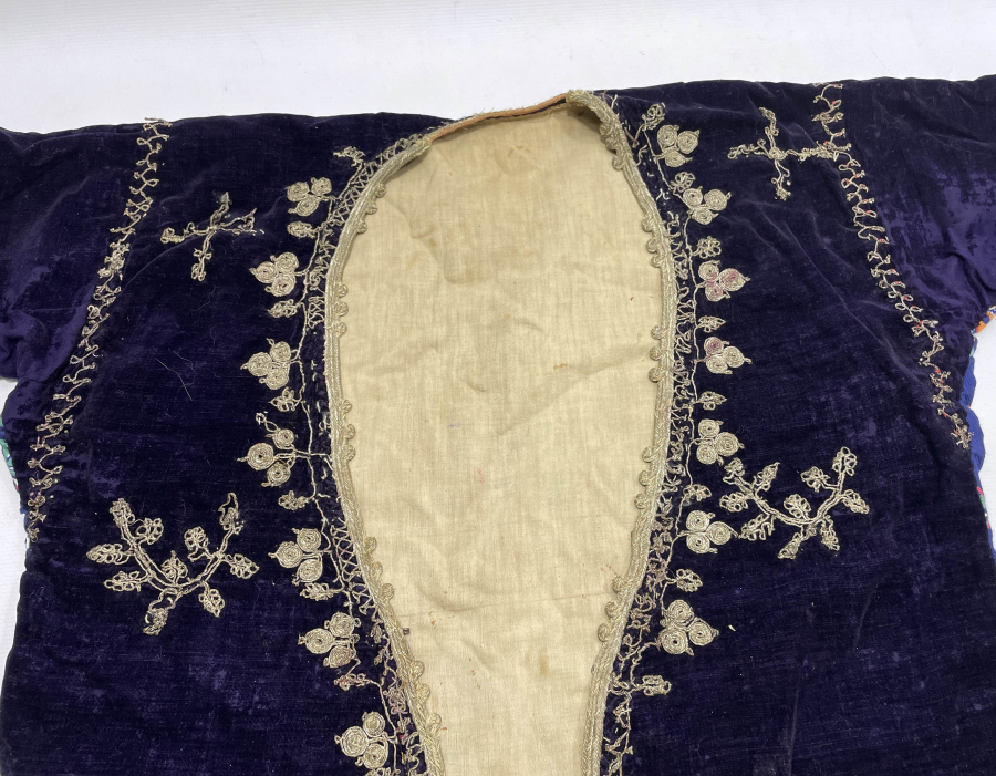 OSMANLI DÖNEMİ BALKAN YÖRESİ SIRMA İŞÇİLİKLİ GELİN CEPKENİ