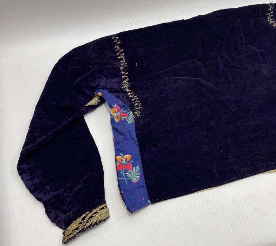 OSMANLI DÖNEMİ BALKAN YÖRESİ SIRMA İŞÇİLİKLİ GELİN CEPKENİ