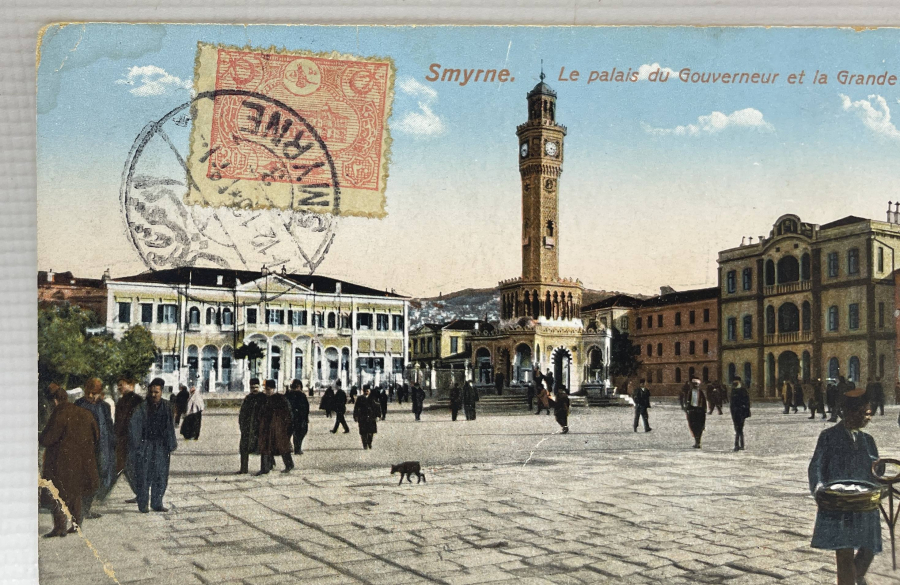 POSTADAN GEÇMİŞ OSMANLI DÖNEMİ NADİR İZMİR KARTPOSTALI