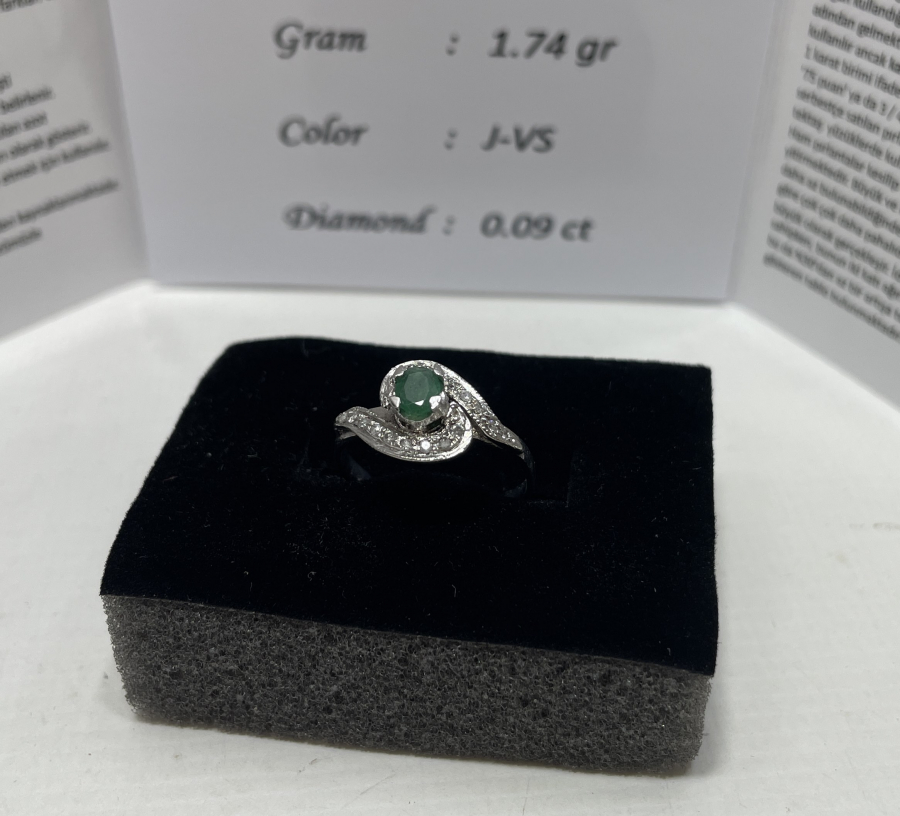 YAKUT VE PIRLANTA TAŞLI SONSUZLUK MODELİ YÜZÜK