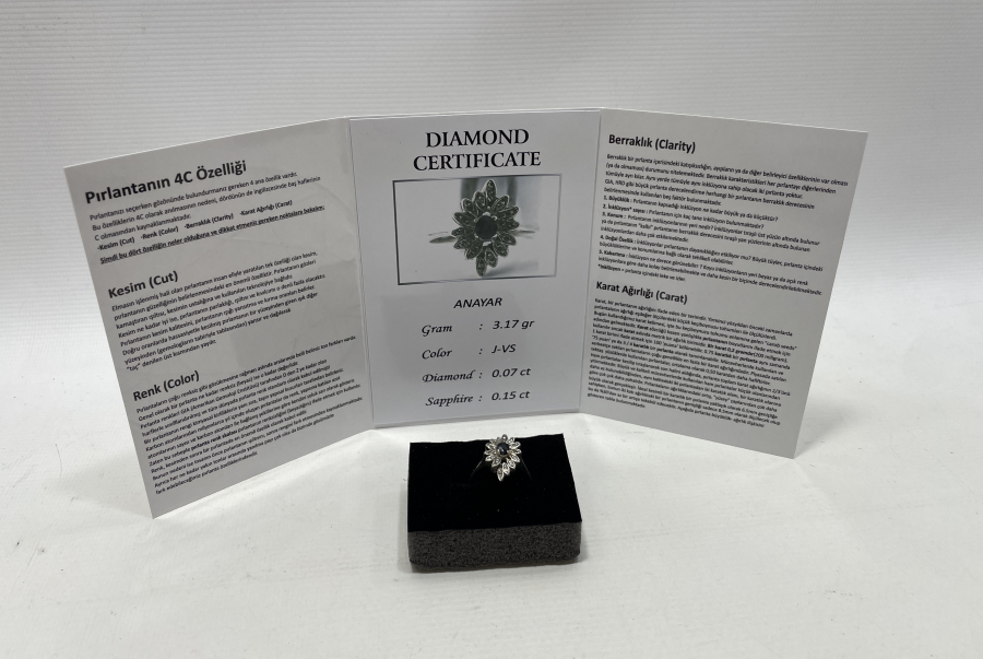 YAKUT VE PIRLANTA TAŞLI YÜZÜK