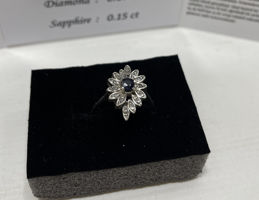 YAKUT VE PIRLANTA TAŞLI YÜZÜK