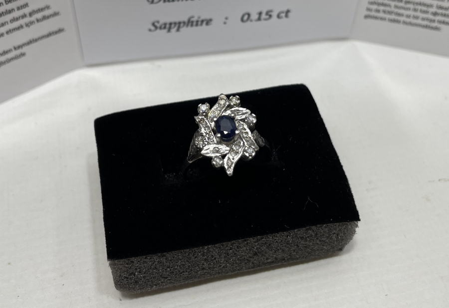 YAKUT VE PIRLANTA TAŞLI YÜZÜK