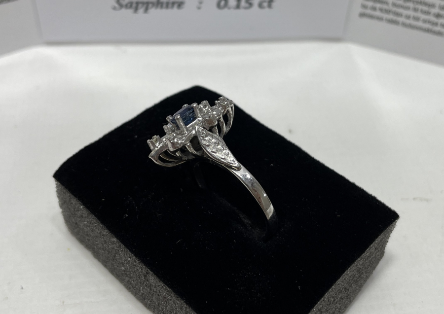 YAKUT VE PIRLANTA TAŞLI YÜZÜK