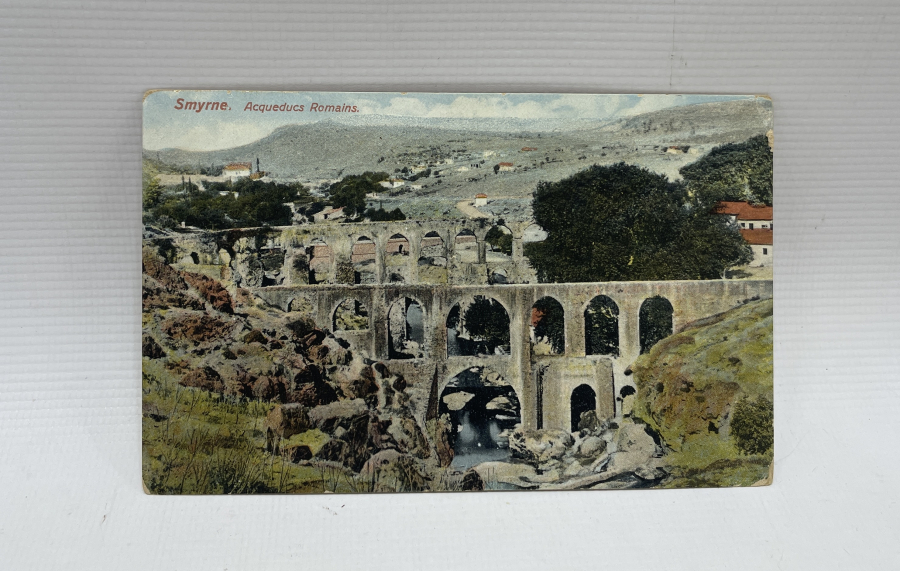 İZMİR ROMA SU KEMERLERİ GÖRSELLİ OSMANLI DÖNEMİ KARTPOSTAL