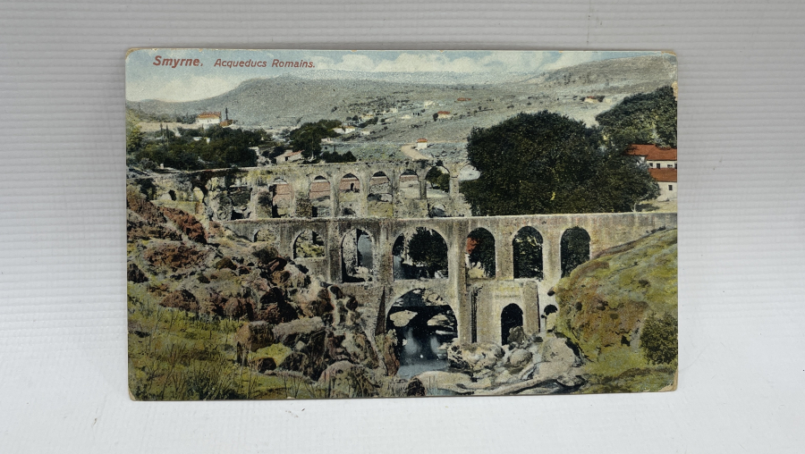 İZMİR ROMA SU KEMERLERİ GÖRSELLİ OSMANLI DÖNEMİ KARTPOSTAL