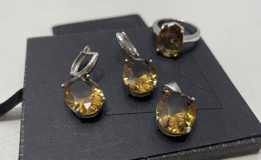 ZULTANİT TAŞLI ÖZEL YAPIM GÜMÜŞ TAKI SETİ