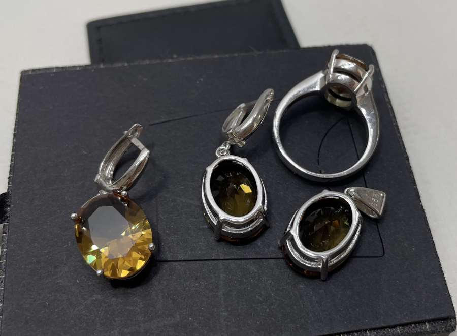 ZULTANİT TAŞLI ÖZEL YAPIM GÜMÜŞ TAKI SETİ