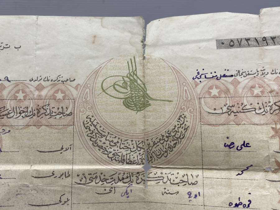 1. DÜNYA SAVAŞI DÖNEMİ ÇOK NADİR SEFERBERLİK KAĞIDI