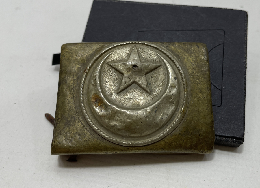 1. DÜNYA SAVAŞI DÖNEMİ ÜZERİNDE OSMANLICA ASAKİR-İ ŞAHANE YAZILI KEMER TOKASI