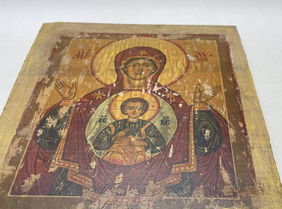 AHŞAPTAN MAMUL RUM İŞİ İKONALI DOLAP KAPAĞI