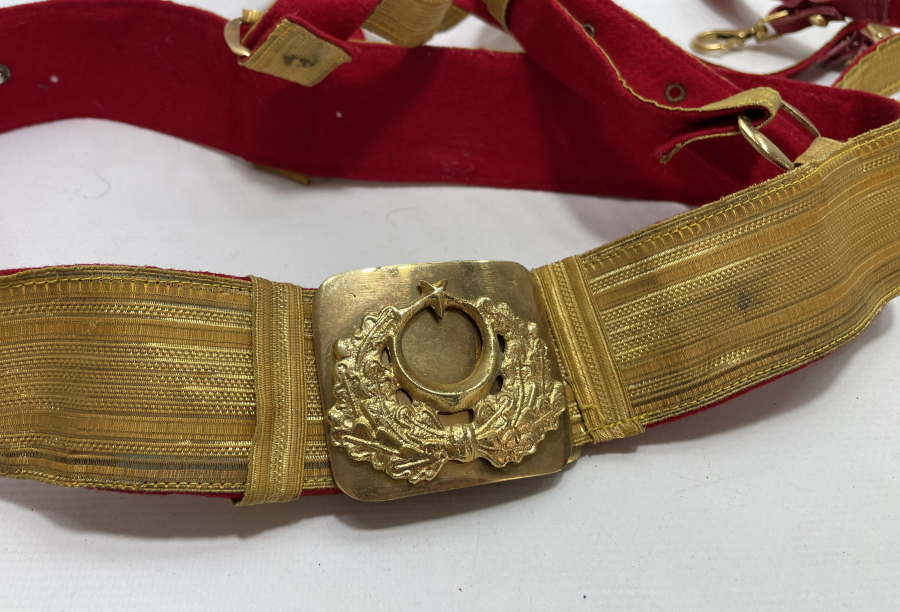 ANTİKA SUBAY KEMERİ TAKIMI