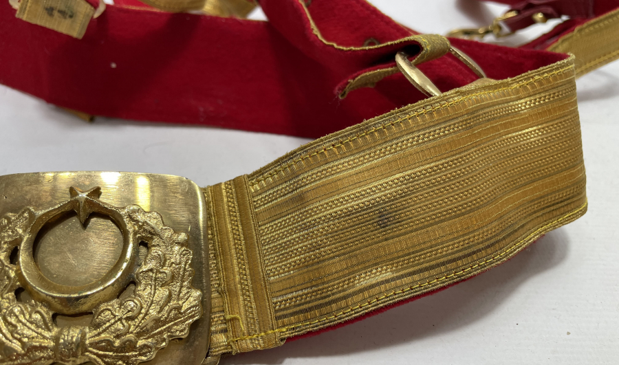 ANTİKA SUBAY KEMERİ TAKIMI