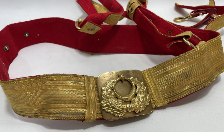 ANTİKA SUBAY KEMERİ TAKIMI