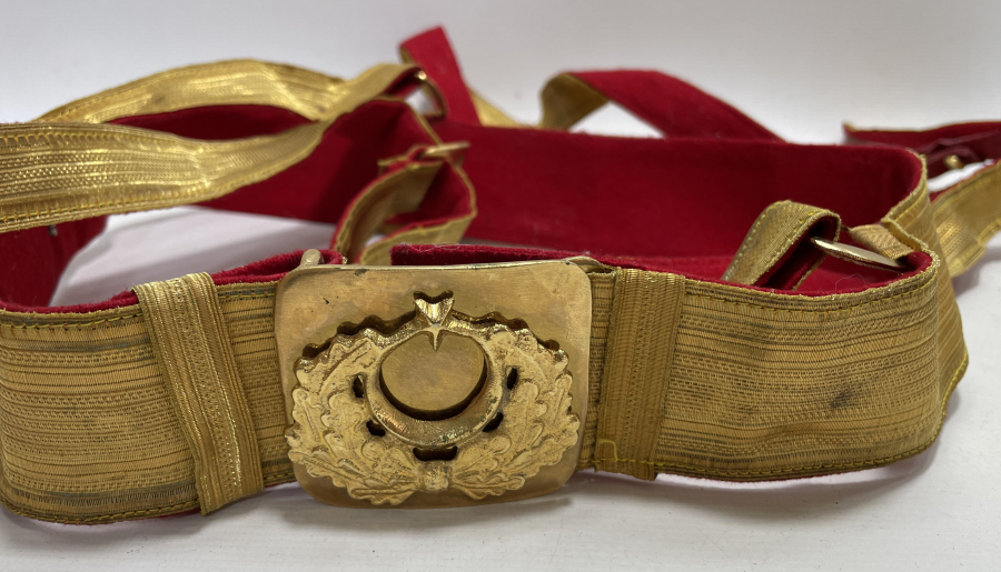 ANTİKA SUBAY KEMERİ TAKIMI