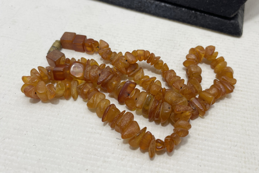 DAMLA KEHRİBAR KOLYE - GERDANLIK