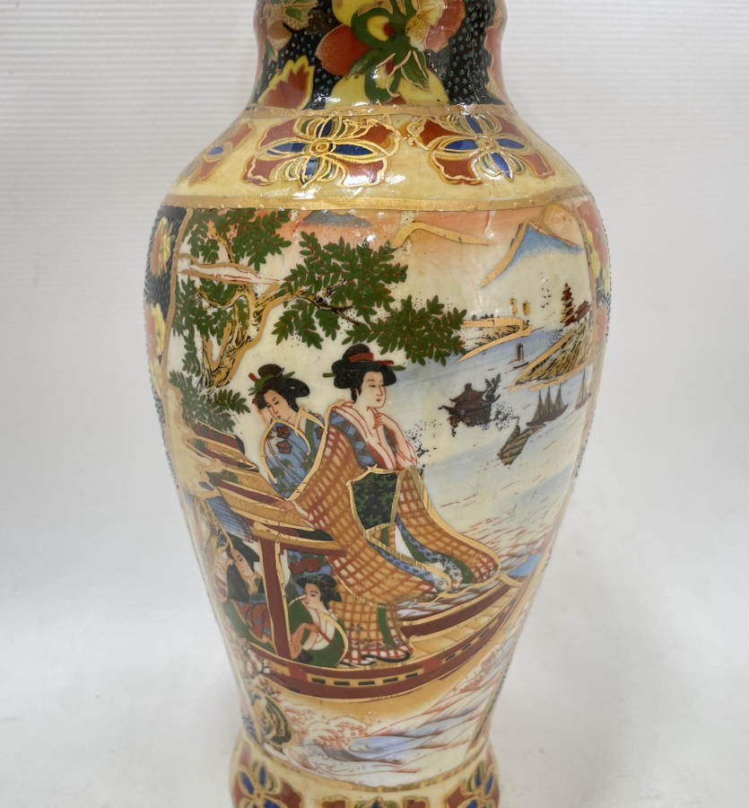 EL BOYAMA ANTİKA ESKİ ÇİN VAZO