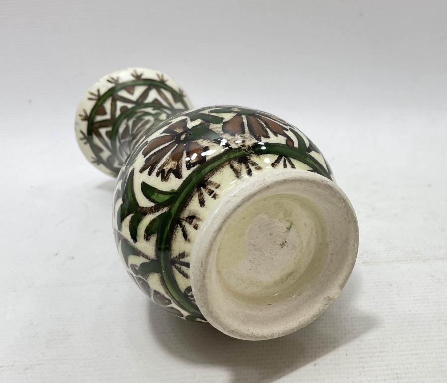 KARANFİLLİ MODEL EL BOYAMA KÜTAHYA İŞİ ANTİKA VAZO