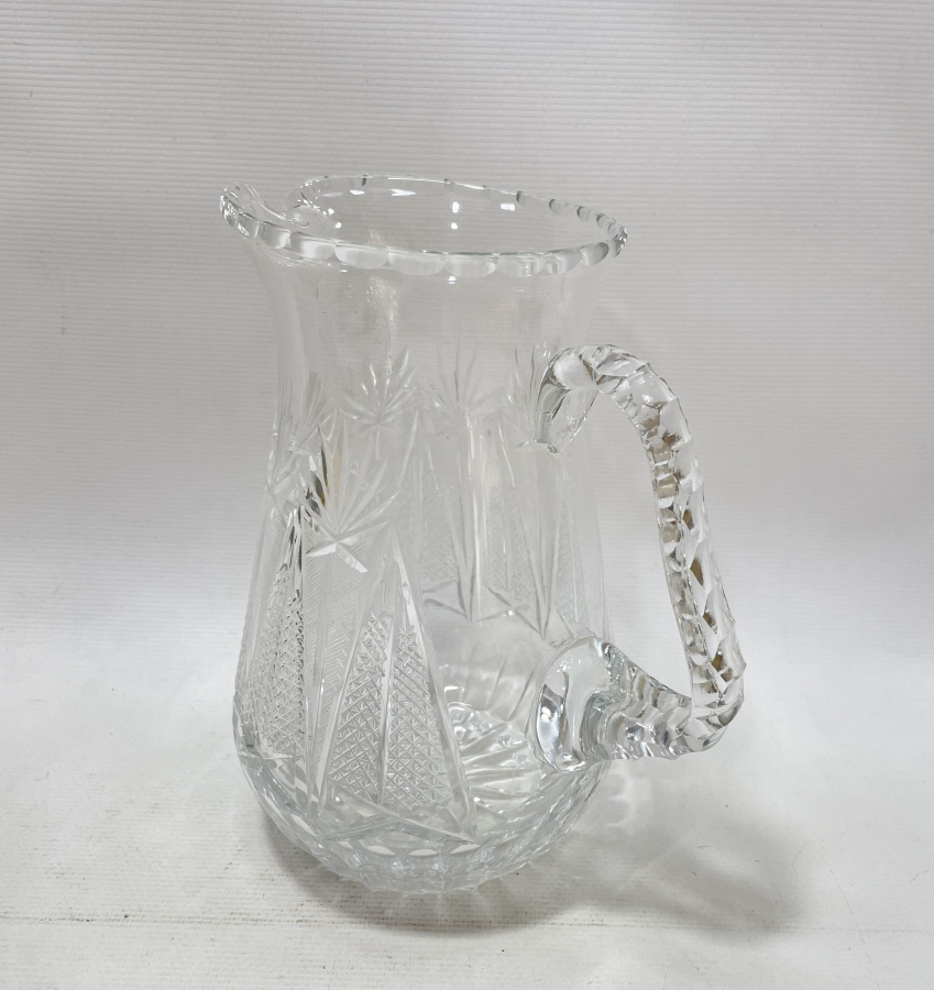 KRİSTAL KESME İŞÇİLİKLİ CAM SÜRAHİ