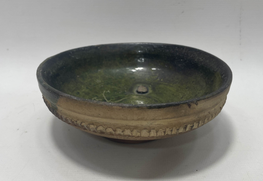 OSMANLI DÖNEMİ ÇOK NADİR ÇANAKKALE İŞİ SIRLI BAL KASESİ