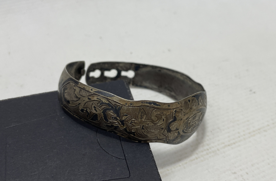 OSMANLICA ESKİŞEHİR YAZILI OSMANLI DÖNEMİ GÜMÜŞ BİLEZİK