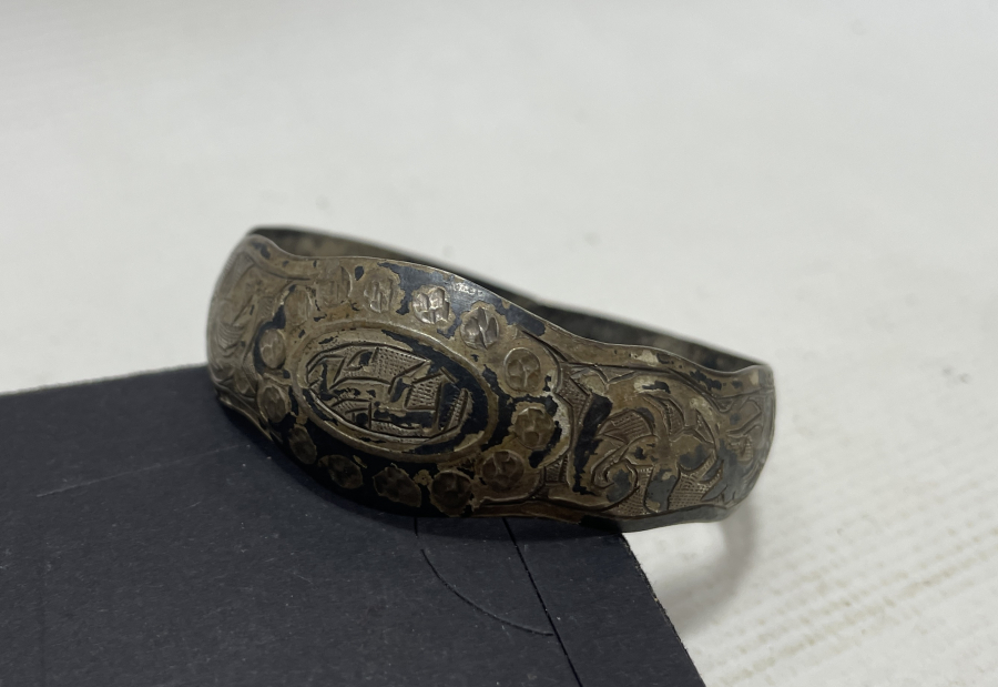 OSMANLICA ESKİŞEHİR YAZILI OSMANLI DÖNEMİ GÜMÜŞ BİLEZİK